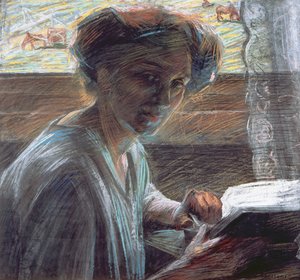 女性の読書、1909